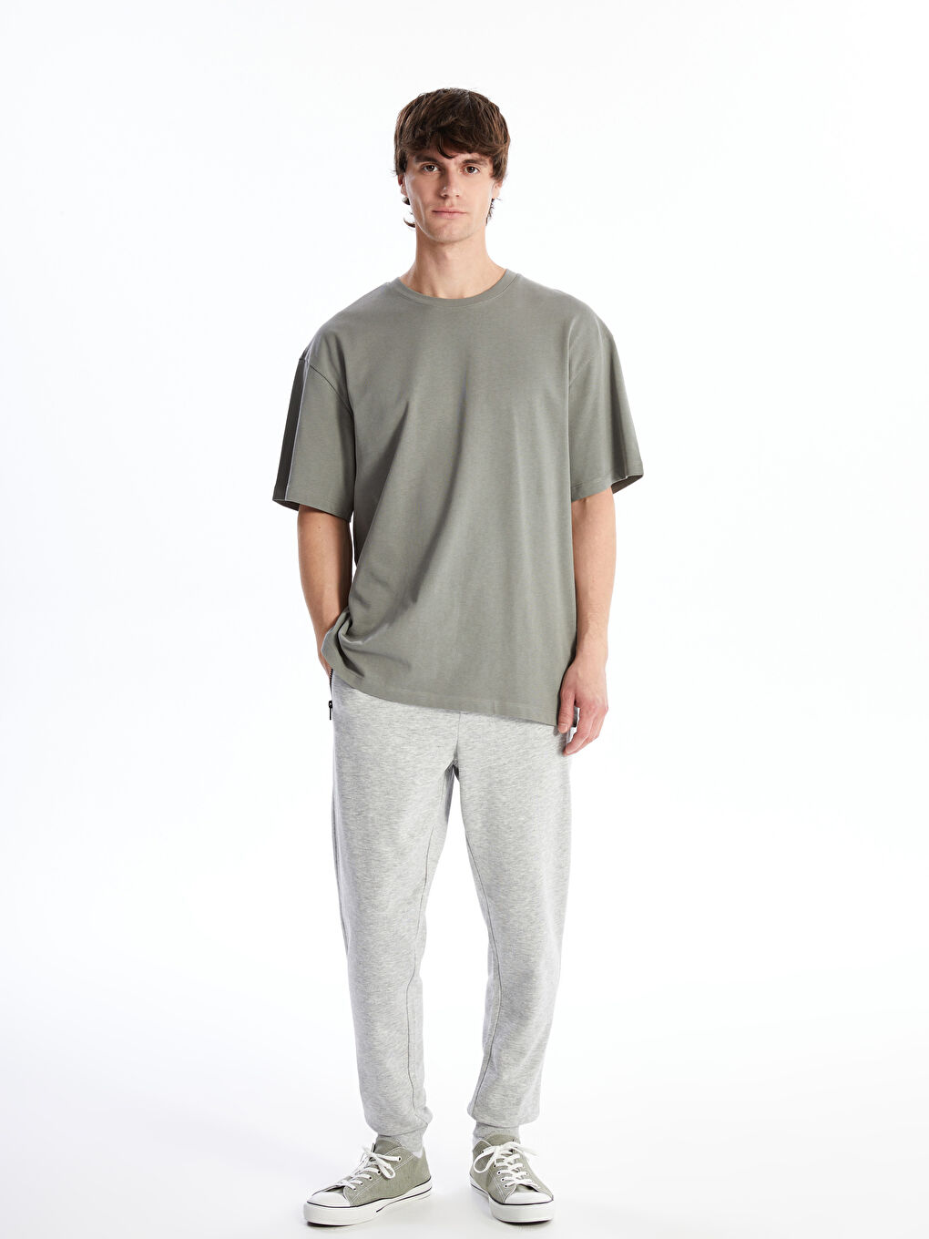 Slim Fit Men's Thick Jogger Sweatpants -W42224Z8-LAL