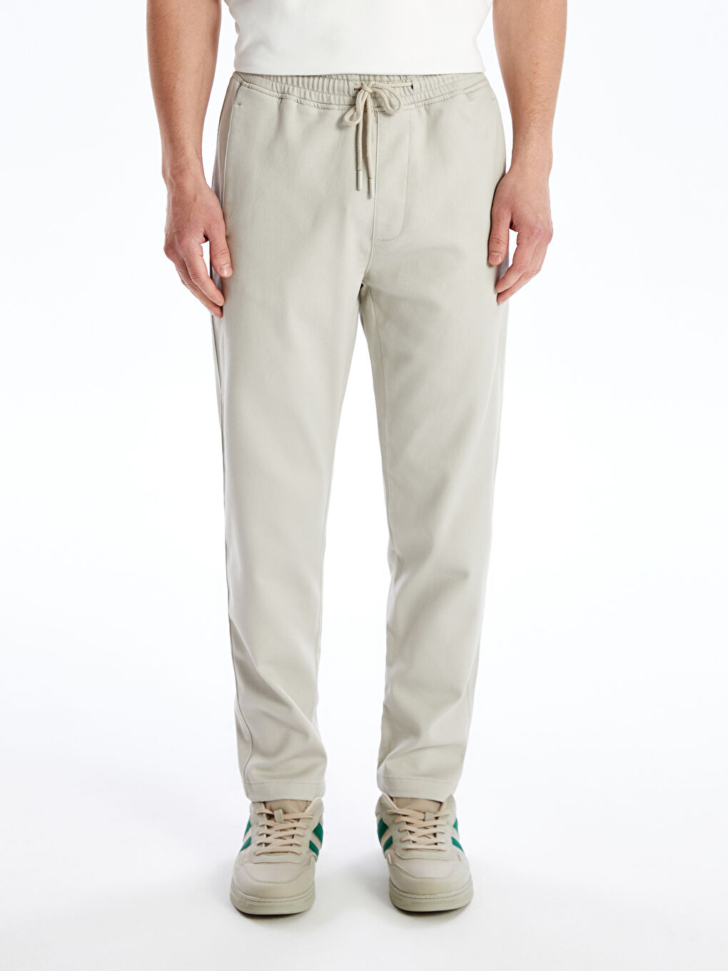 XSIDE Slim Fit Dobby Fabric Men's Trousers -W42280Z8-RST