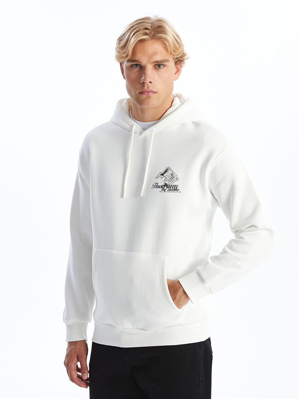Long Sleeve Printed Men's Thick Hoodie -W42296Z8-R9J