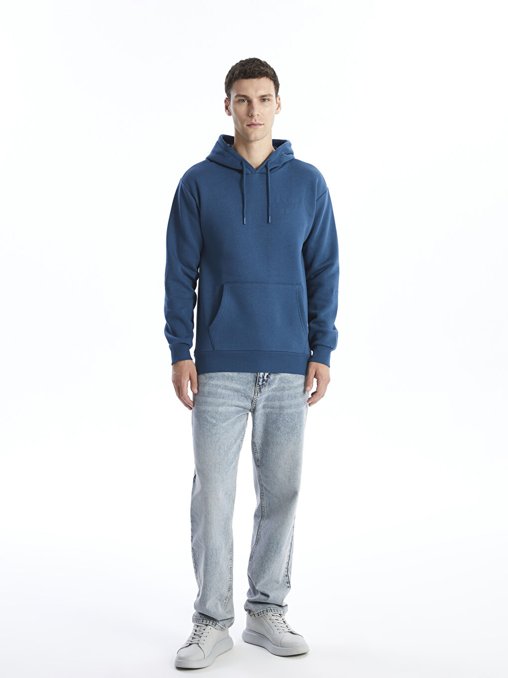 Long Sleeve Printed Men's Thick Hoodie -W42297Z8-LYC