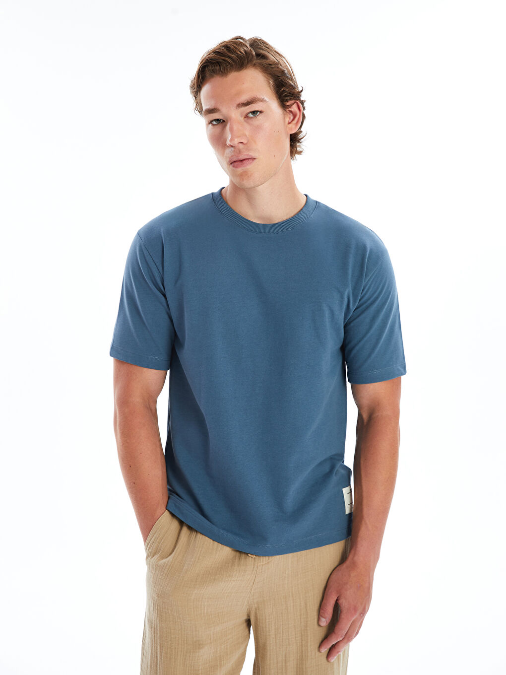 Crew Neck Short Sleeve Men s Sweatshirt W42343Z8 VFE W42343Z8 VFE LC Waikiki