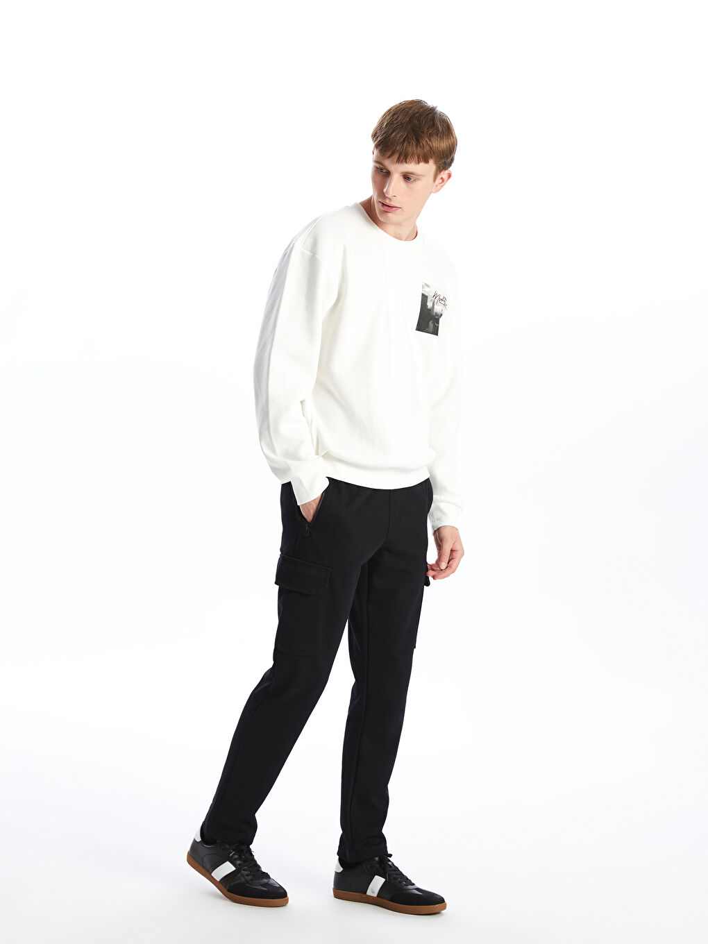 Slim Fit Men's Sweatpants -W42574Z8-CVL - W42574Z8-CVL - LC