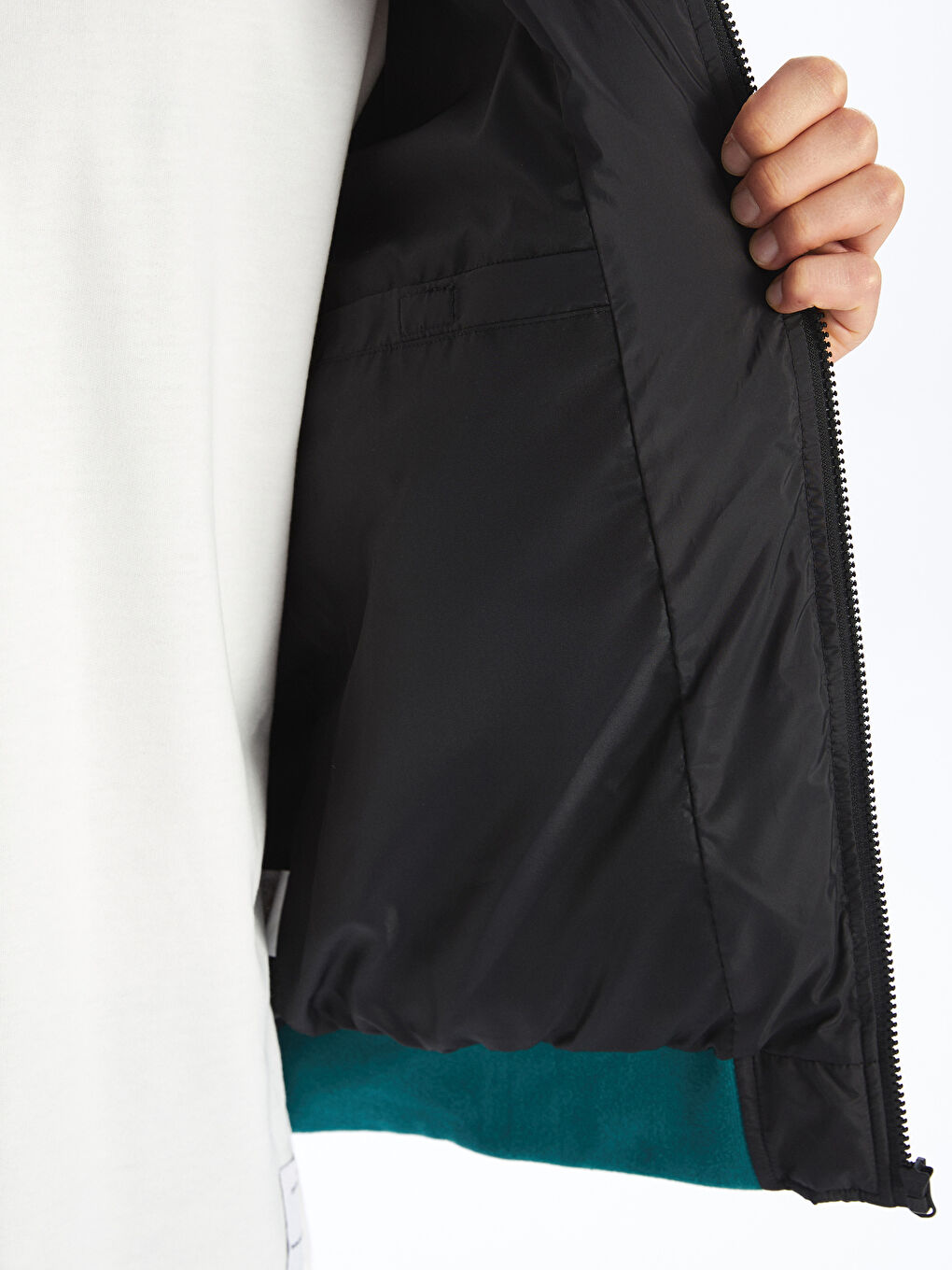 Standard Fit College Collar Men's Bomber Jacket -W42576Z8