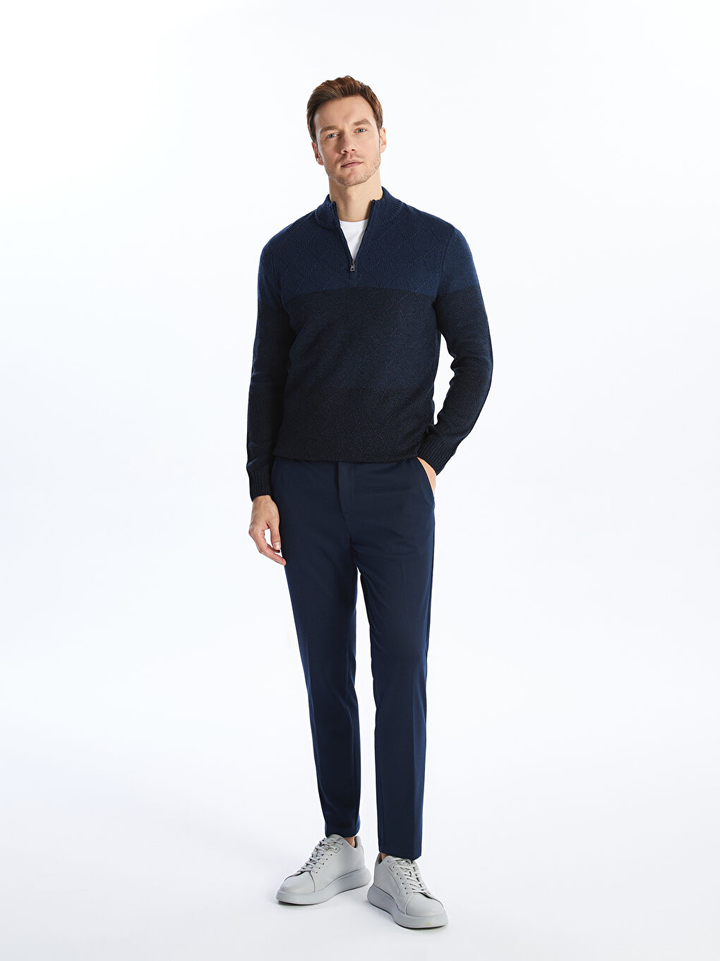Hawaii 　『GUY ROVER』　751460B8 LC WAIKIKI Standing Collar Long Sleeve Polar Men's Zippered