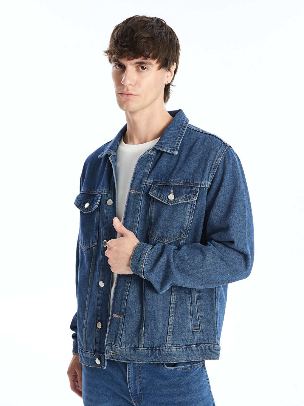 Standard Fit Men s Jean Jacket W42735Z8 H45 W42735Z8 H45 LC Waikiki
