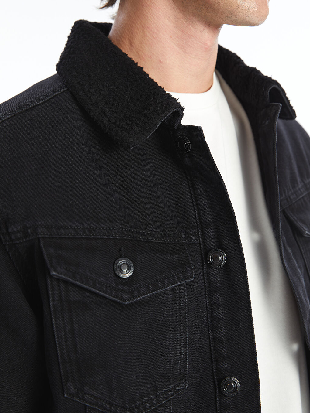 Slim Fit Men's Jean Jacket -W42799Z8-326 - W42799Z8-326 - LC