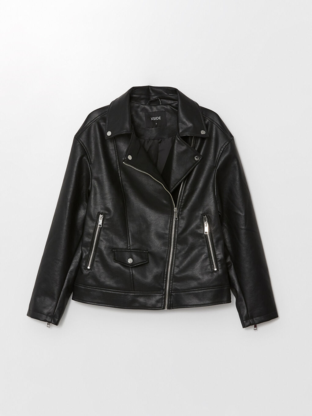 ジャケット・アウター REVERSIBLE FAKE LEATHER JACKET ROUGH. Reversible Leather Jacket | Black | FARFETCH JO