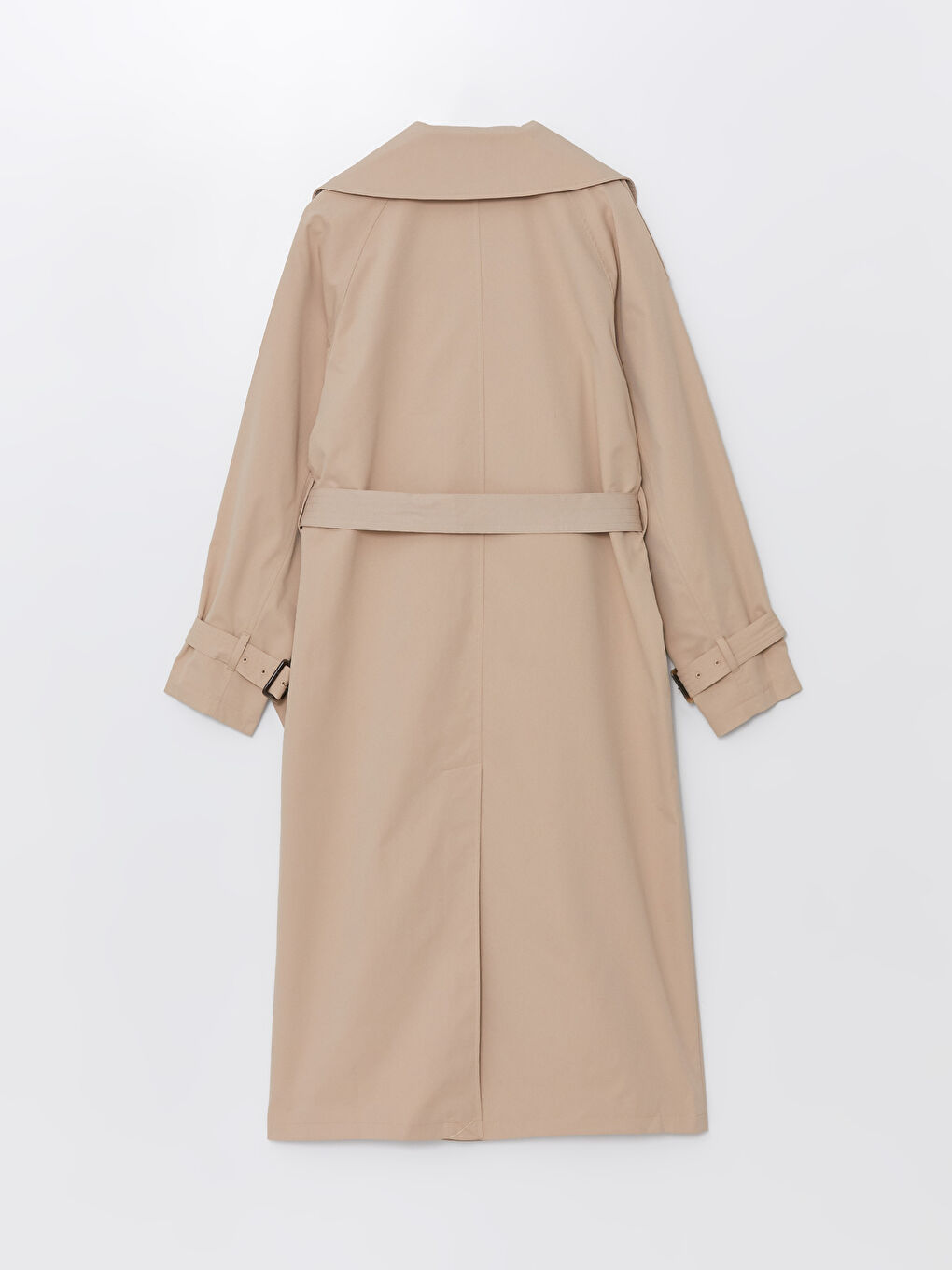 Jacket Collar Straight Long Sleeve Oversize Women's Trench Coat  -W43007Z8-YCB - W43007Z8-YCB - LC Waikiki