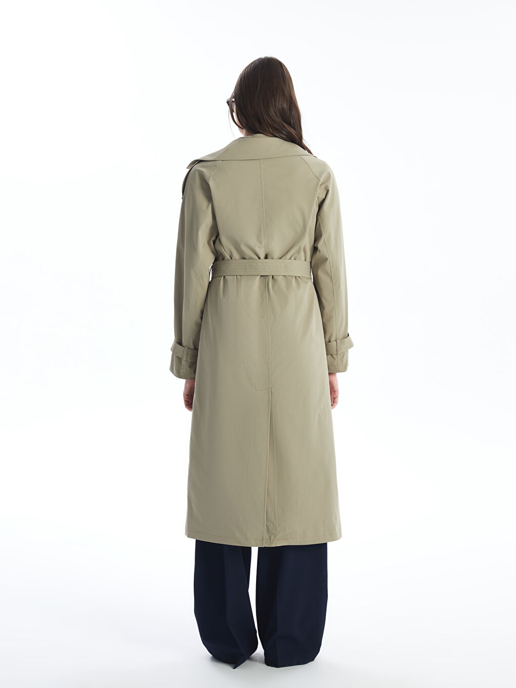 Jacket Collar Straight Long Sleeve Oversize Women's Trench