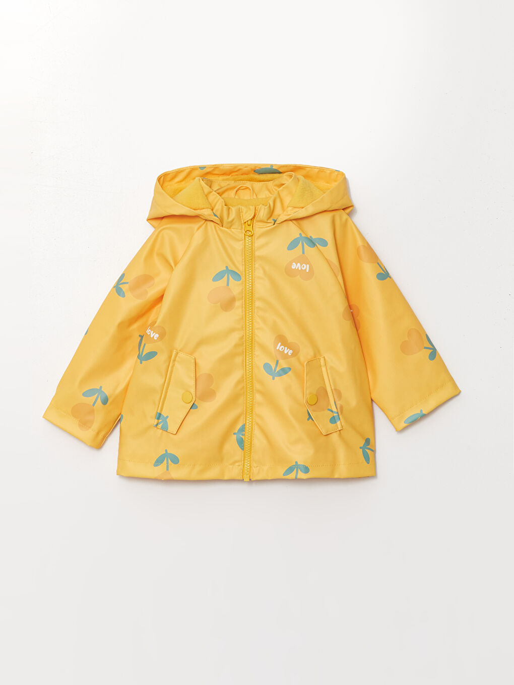 Girls yellow raincoat clearance