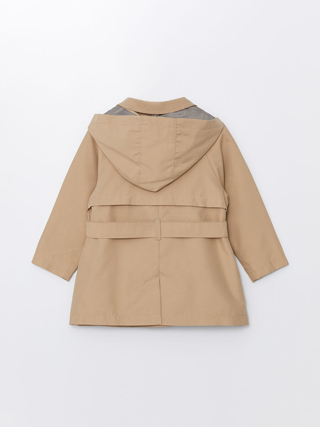 Hooded Long Sleeve Basic Girl s Trench Coat W43037Z1 LYD W43037Z1 LYD LC Waikiki