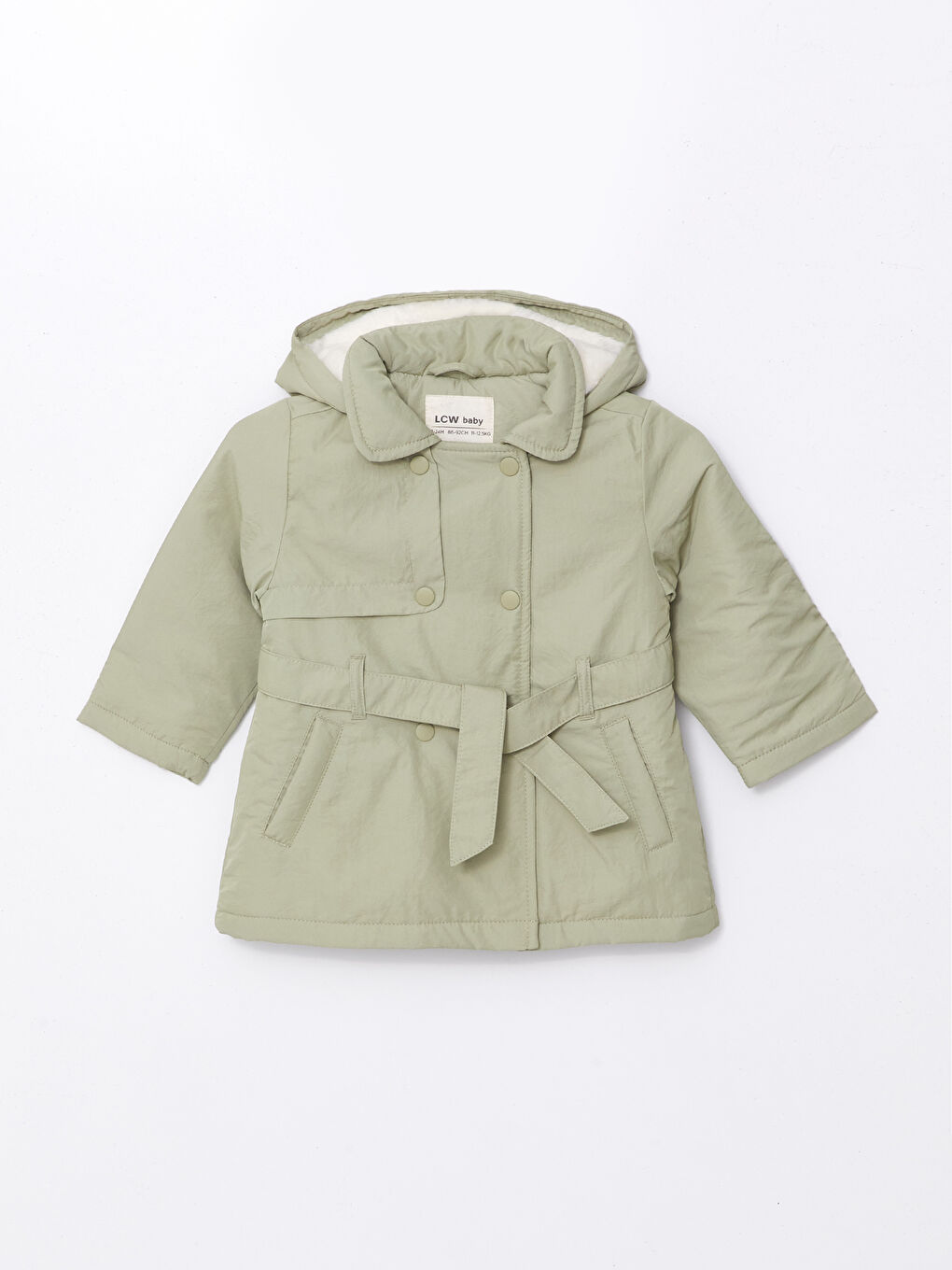Hooded Girl s Coat W43042Z1 GHY W43042Z1 GHY LC Waikiki