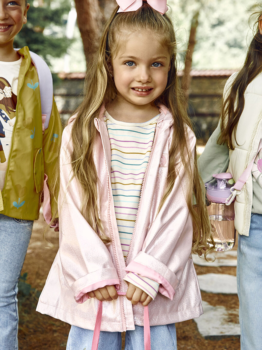 Pink short coat top