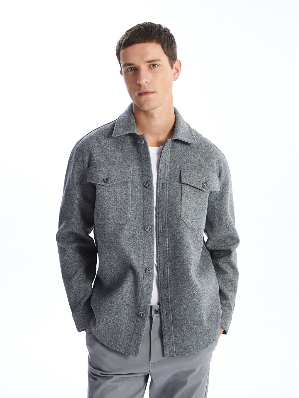 Long sleeve shirt jacket store
