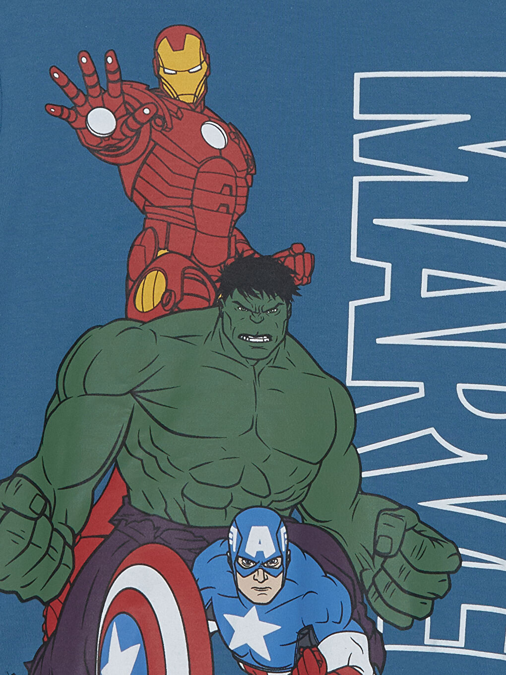 Crew Neck Marvel Printed Long Sleeve Boys Sweatshirt W43383Z4 HBE W43383Z4 HBE LC Waikiki