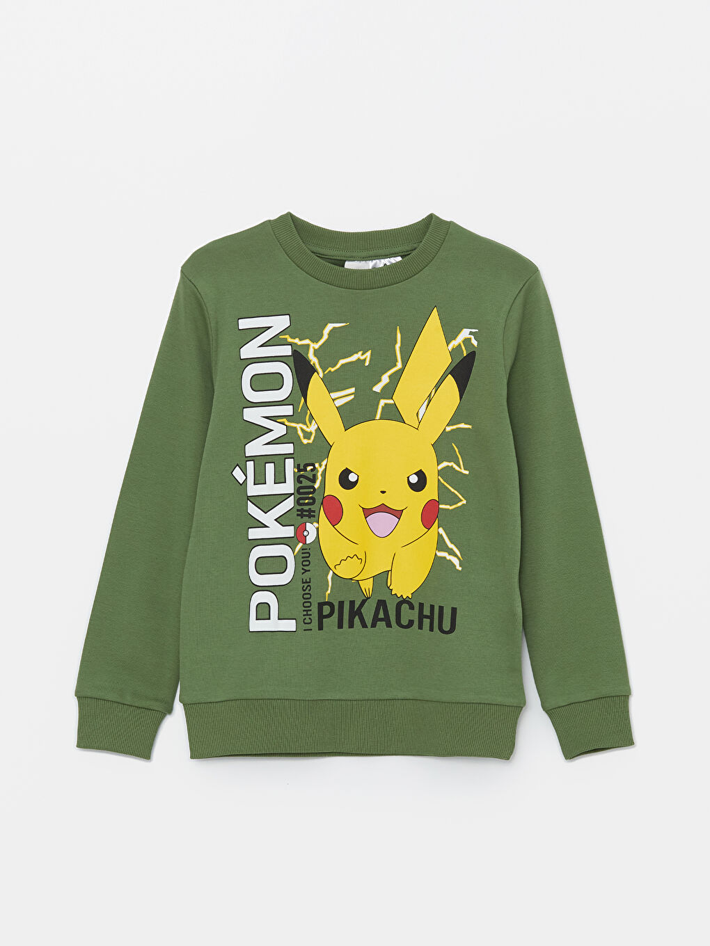 Crew Neck Pikachu Printed Boy s Sweatshirt W43398Z4 H9B W43398Z4 H9B LC Waikiki