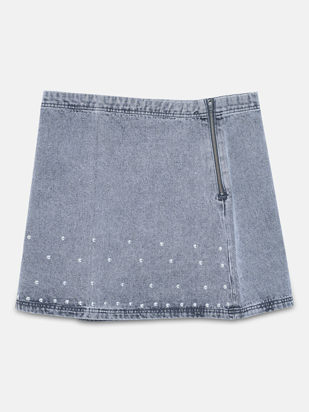 Jupe en jean grise femme outlet