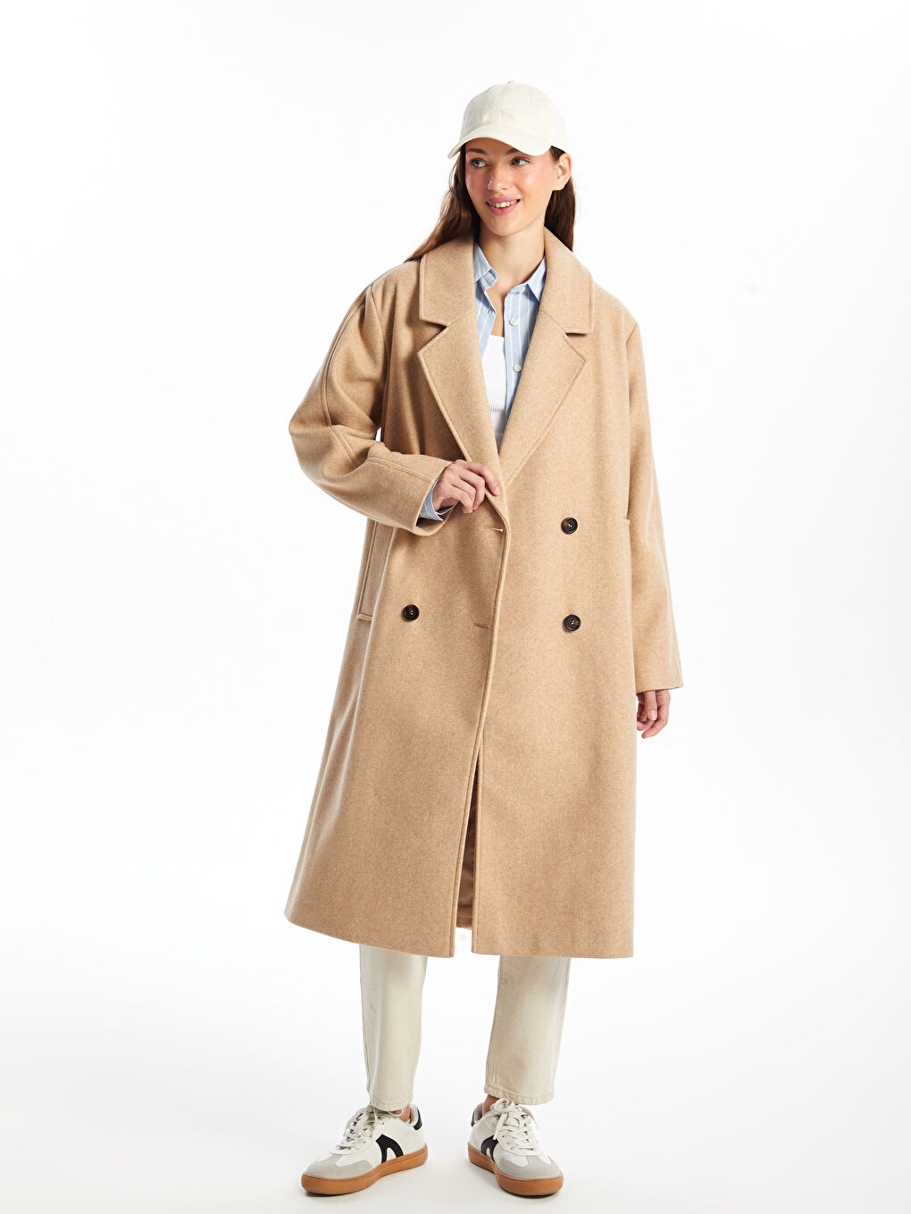 XSIDE Jacket Neck Cachet Overcoat -W43571Z8-Y0T - W43571Z8