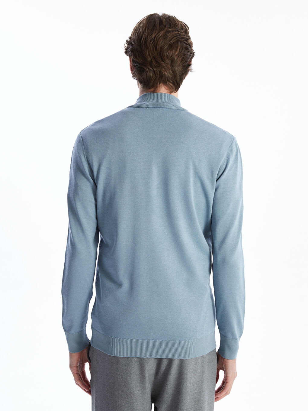 Turtle Neck Long Sleeve Men s Tricot Sweater W43917Z8 SNK W43917Z8 SNK LC Waikiki