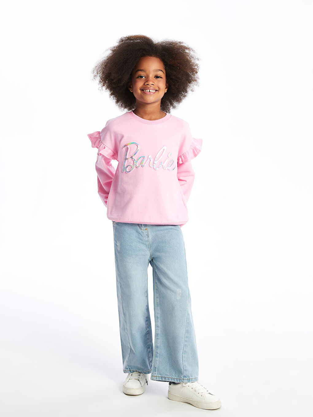 Elastic Waist Basic Baby Girl Denim Trousers W44754Z1 311 W44754Z1 311 LC Waikiki