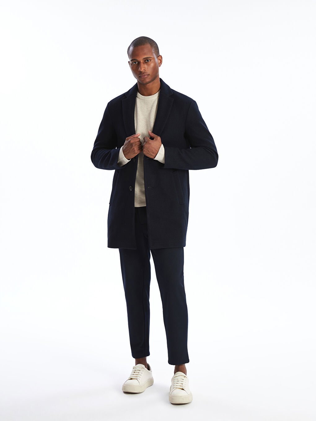 Standard Mold Jacket Collar Men's Stamped Coat -W44885Z8-RFH