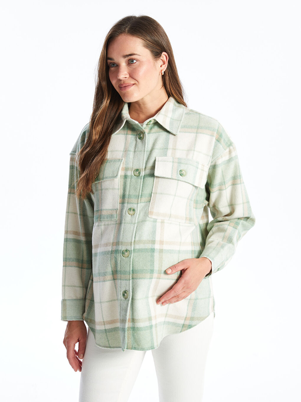 Veste chemise verte sale