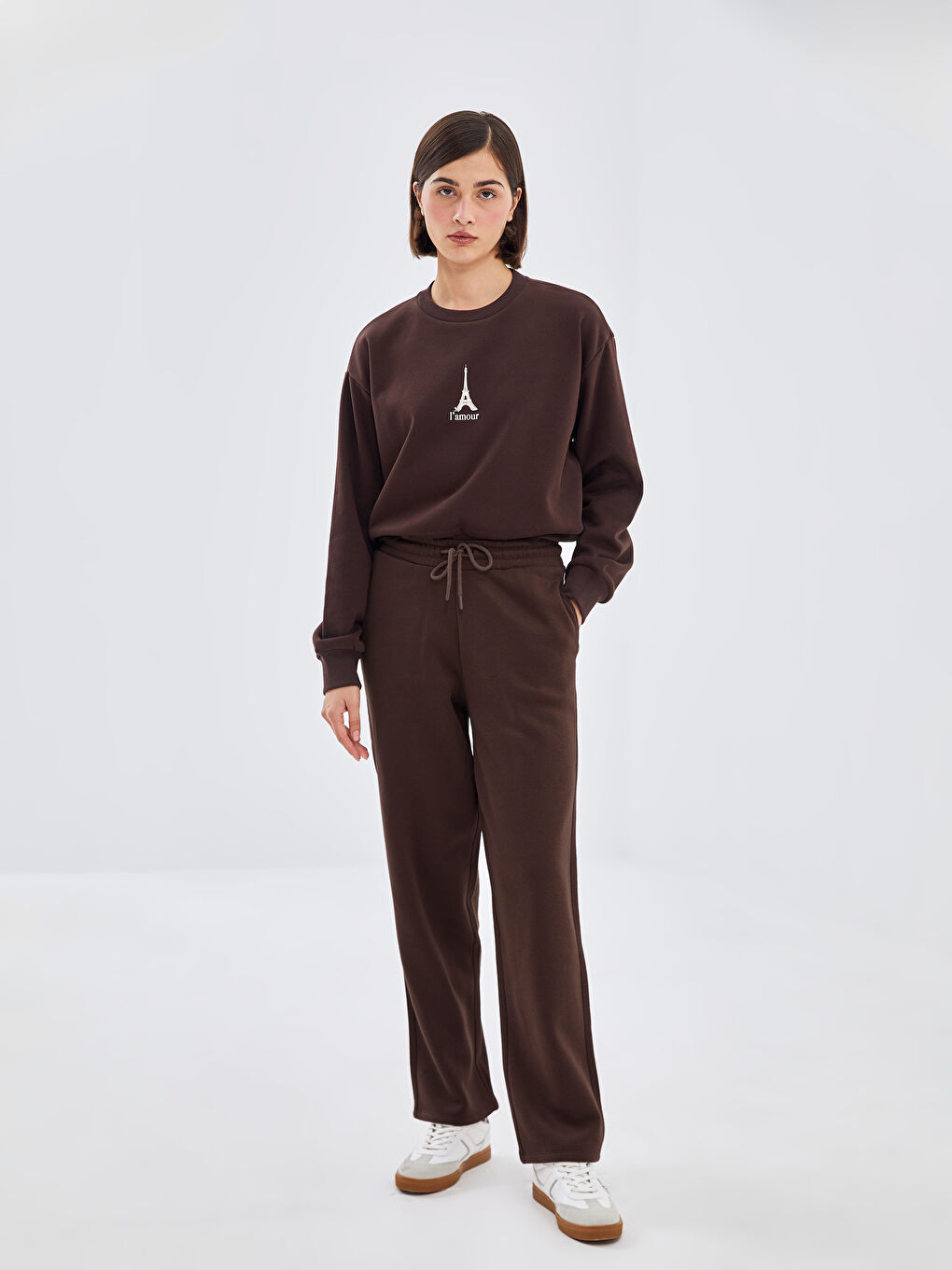 Elastic Waist Women s Thick Sweatpants W45132Z8 HDR W45132Z8 HDR LC Waikiki