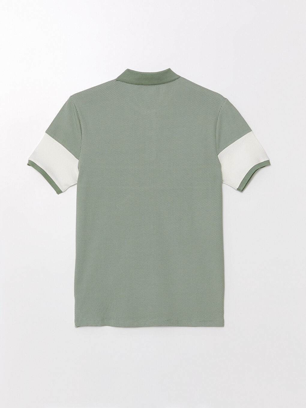 Polo Neck Short Sleeve Color Block Men's T-Shirt -W45144Z8