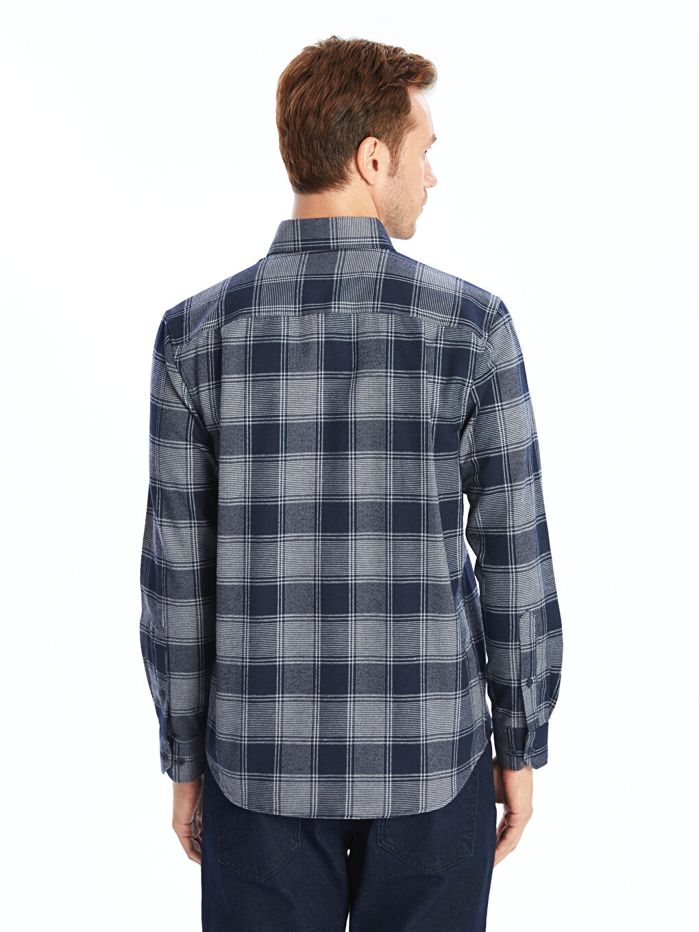 LC WAIKIKI Regular Fit Long Sleeve Plaid Gabardine Men's