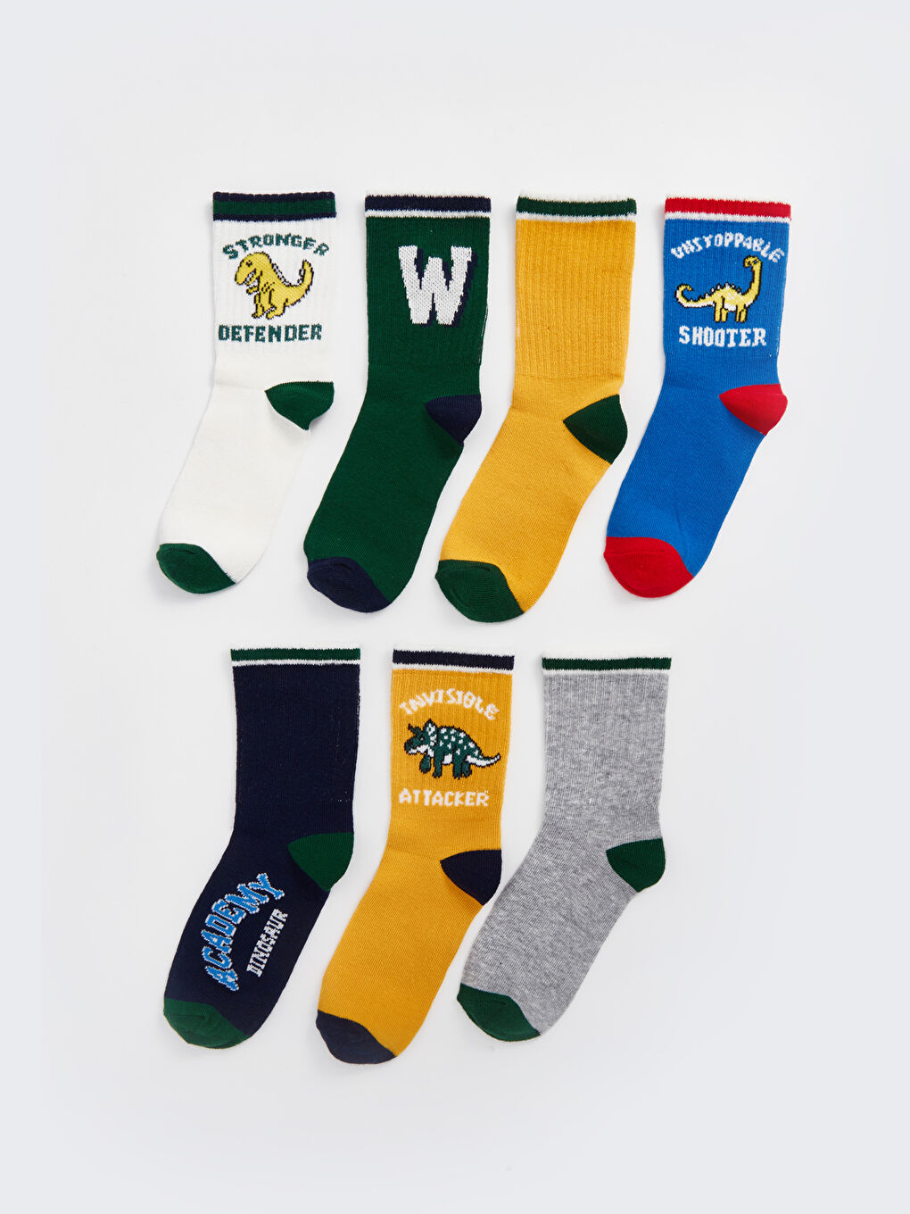 Patterned Boy Socket Socks 7-pack -W45319Z4-K00 - W45319Z4-K00 - LC Waikiki