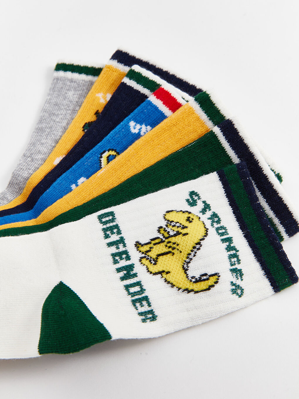 Patterned Boy Socket Socks 7-pack -W45319Z4-K00 - W45319Z4-K00 - LC Waikiki