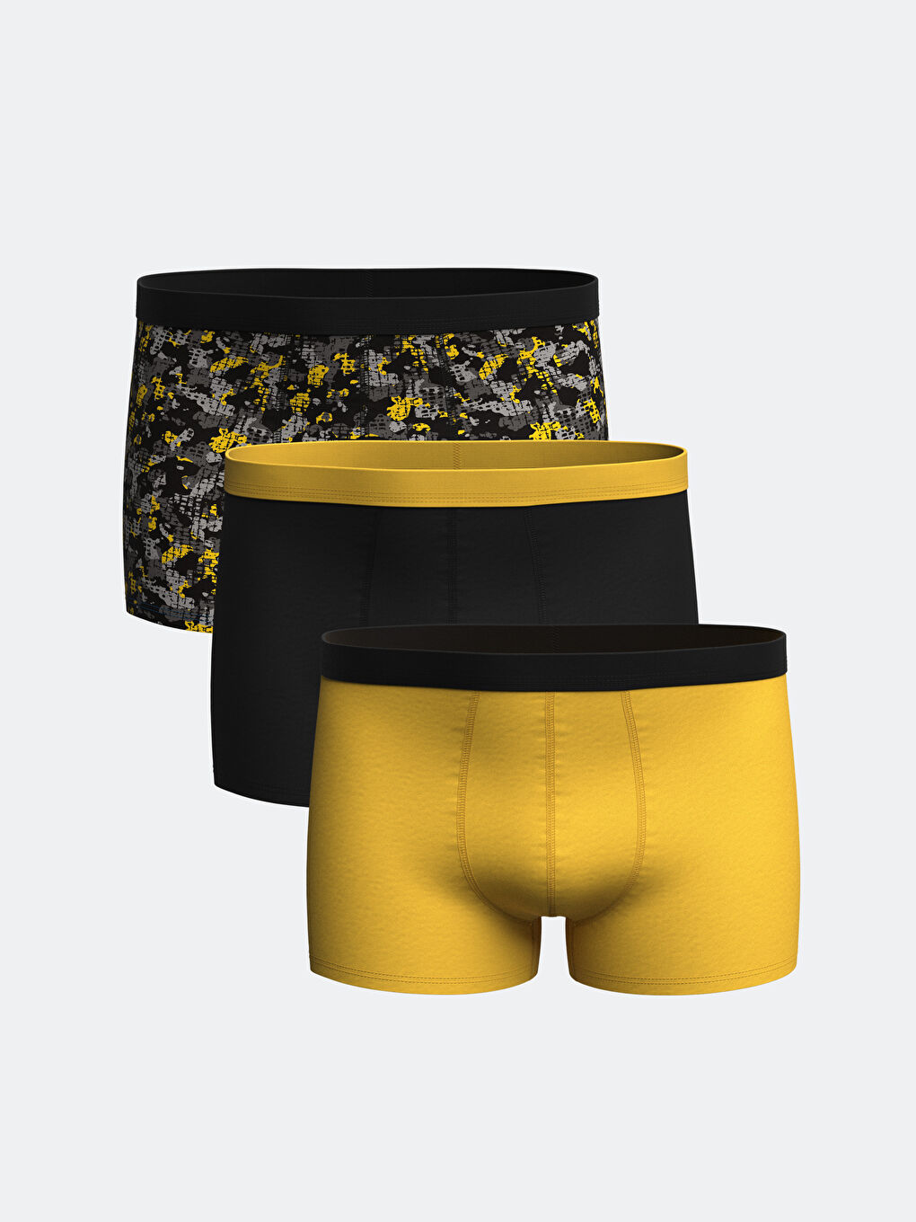 Standard Fit Cotton Flexible Men's Boxer 3-Piece -W45867Z8