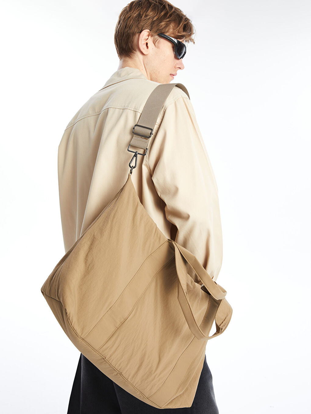 Men's Shoulder Bag with Detachable Strap -W45940Z8-SUN