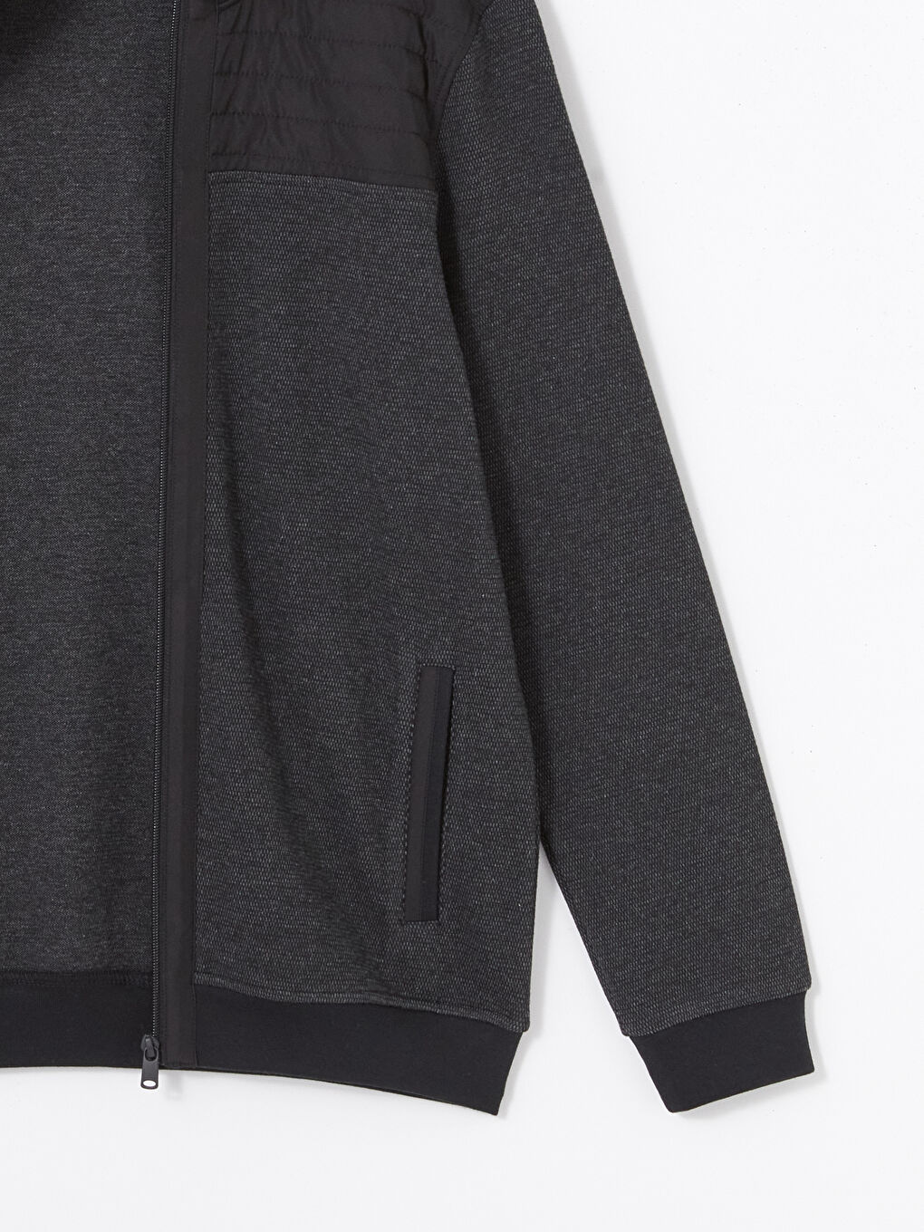 Stand Up Collar Long Sleeve Men's Zippered Sweatshirt Stand Up Collar Long Sleeve Men's Zippered Sweatshirt