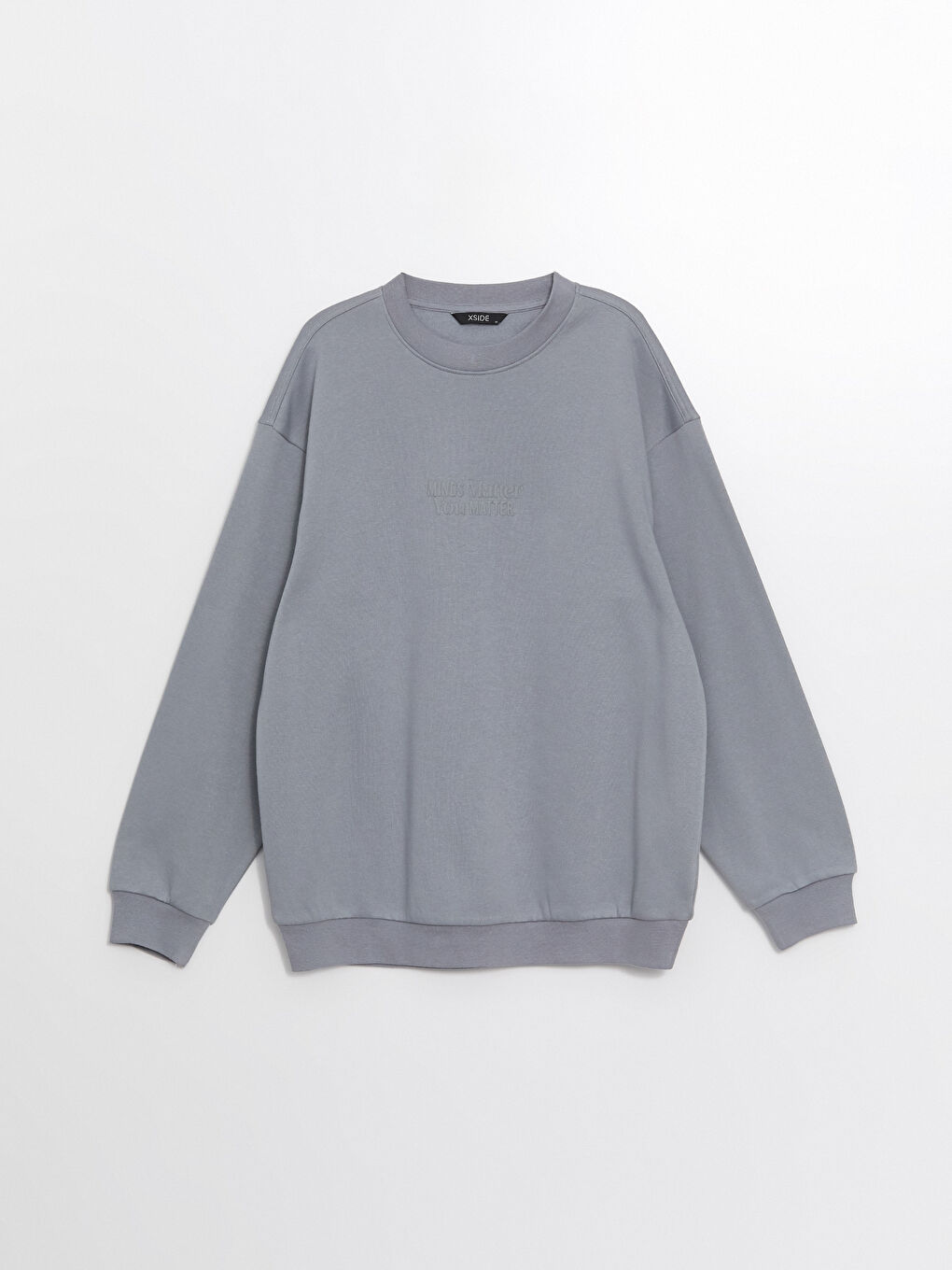 Crew Neck Printed Men's Thick Sweatshirt -W46235Z8-YGG