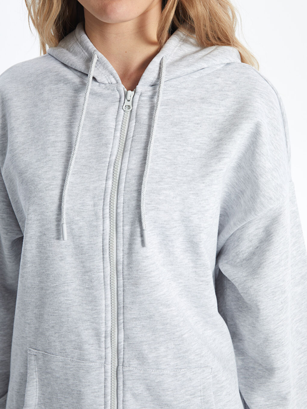 はらみ　ライトグレーXS LUZeSOMBRA LS 2WAY HALF ZIP TOP(ライトグレー) F2011138 LGRY