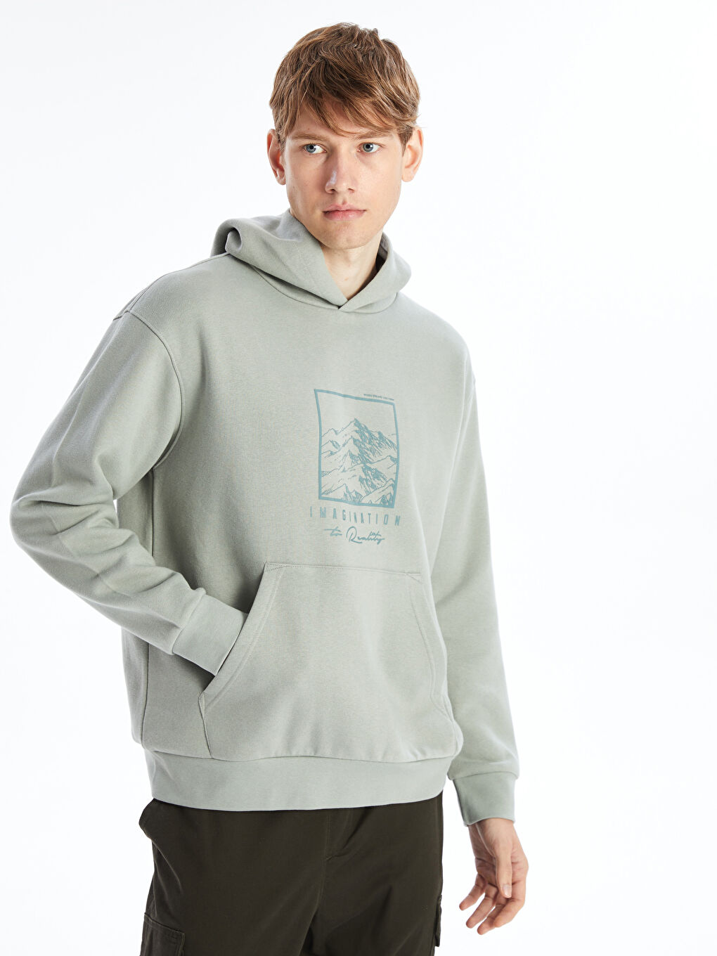 Thick hoodie mens top