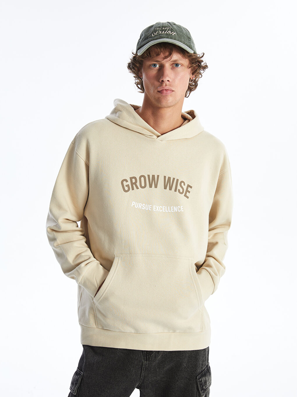 Long Sleeve Printed Men s Thick Hoodie W46811Z8 YFT W46811Z8 YFT LC Waikiki
