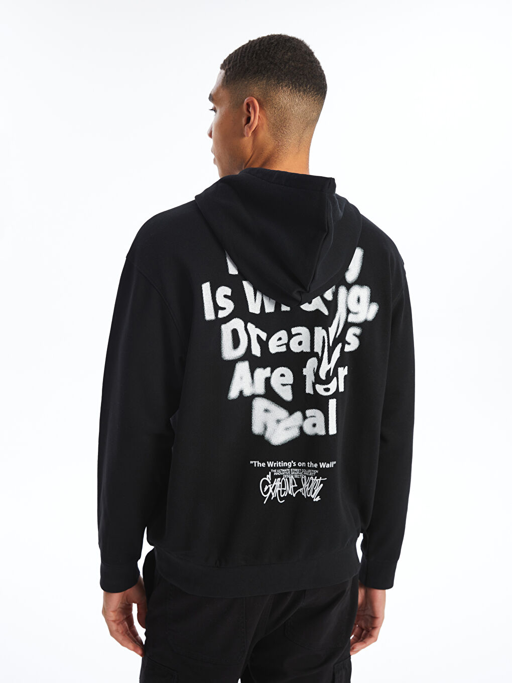 Black hoodie thick discount