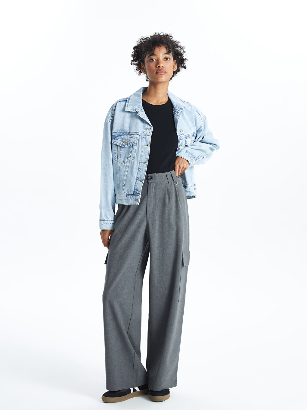 XSIDE Loose Fit Women's Cargo Trousers -W46879Z8-VDL
