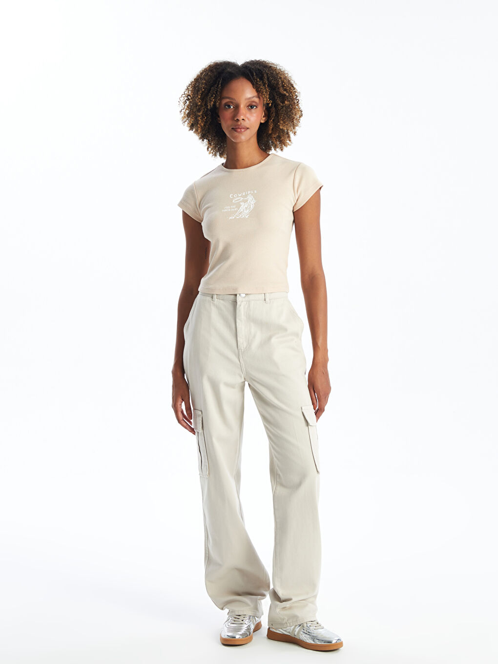 Women's gabardine pants top