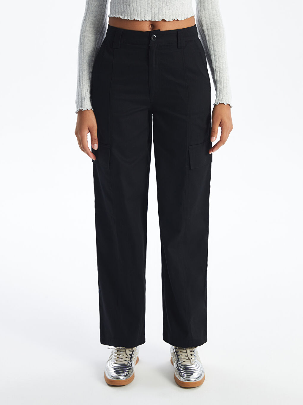 Standard Fit Women's Cargo Pants -W46894Z8-CVL - W46894Z8
