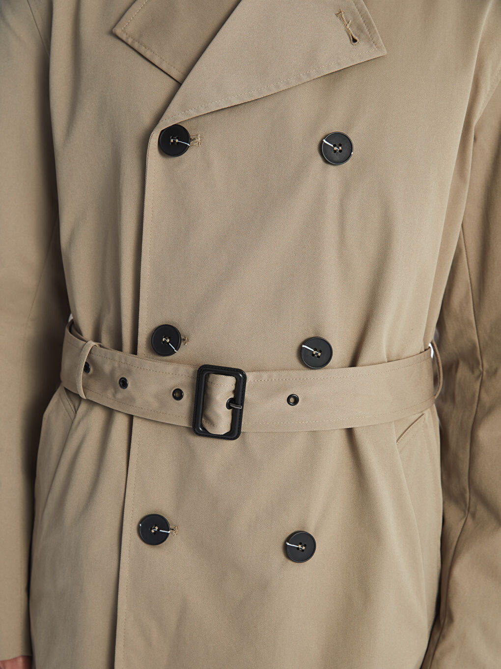 Standard Pattern Jacket Collar Gabardine Men's Trench Coat Standard Pattern Jacket Collar Gabardine Men's Trench Coat