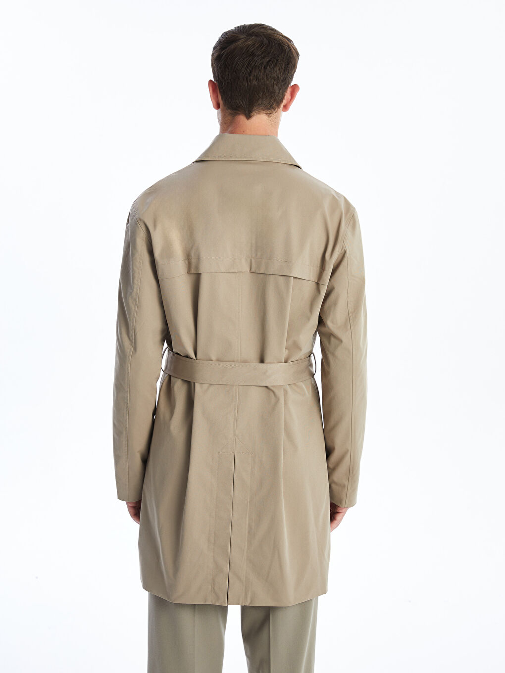 Standard Pattern Jacket Collar Gabardine Men's Trench Coat Standard Pattern Jacket Collar Gabardine Men's Trench Coat