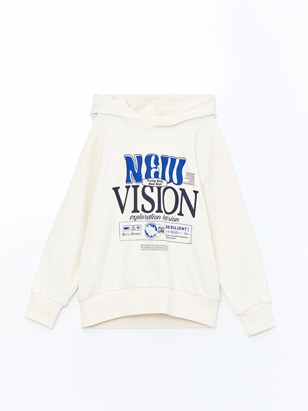 Hooded Printed Long Sleeve Boy Sweatshirt W48147Z4 FDL W48147Z4 FDL LC Waikiki