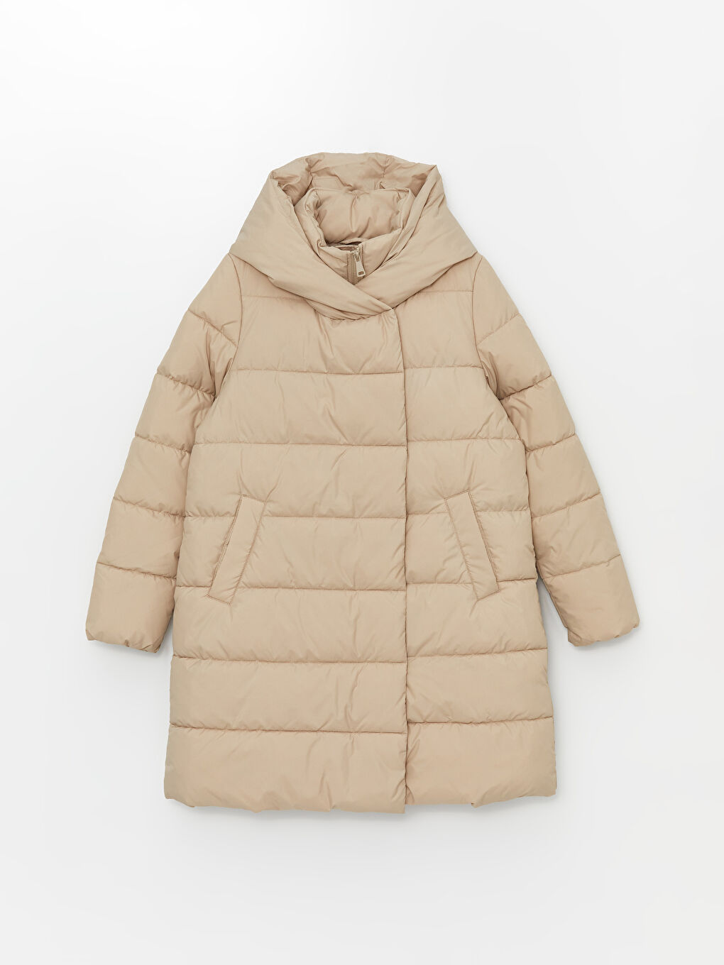 LC WAIKIKI Hooded Women's Puffer Coat -W48254Z8-FGP