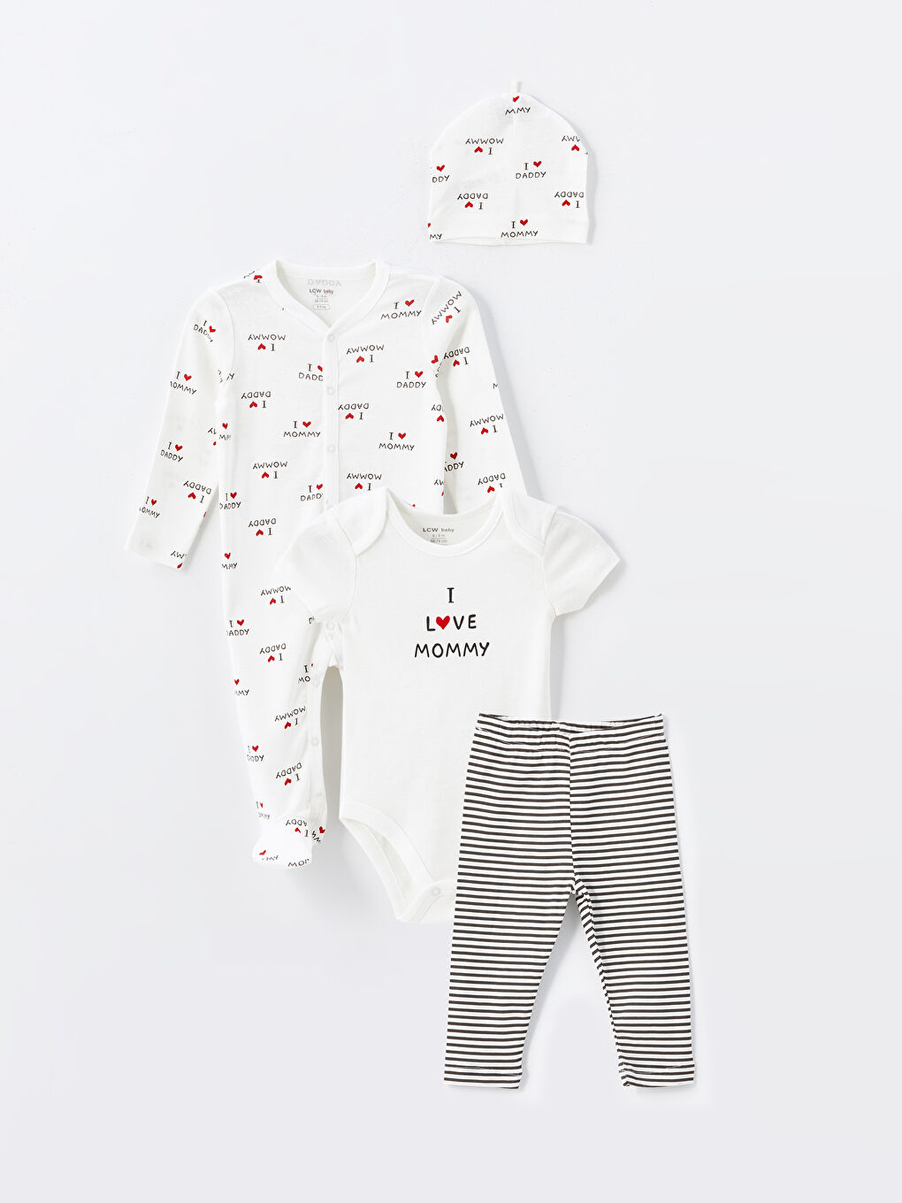 Crew Neck Baby Boy Hospital Discharge Set W48269Z1 FDU W48269Z1 FDU LC Waikiki