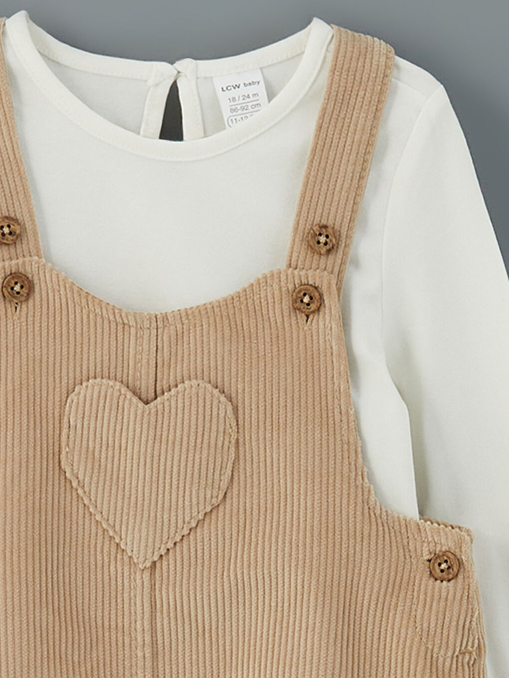 【楽ギフ_包装】 Crew Neck Velvet Girl'S Baby Blouse And Salopette Set (2 その他