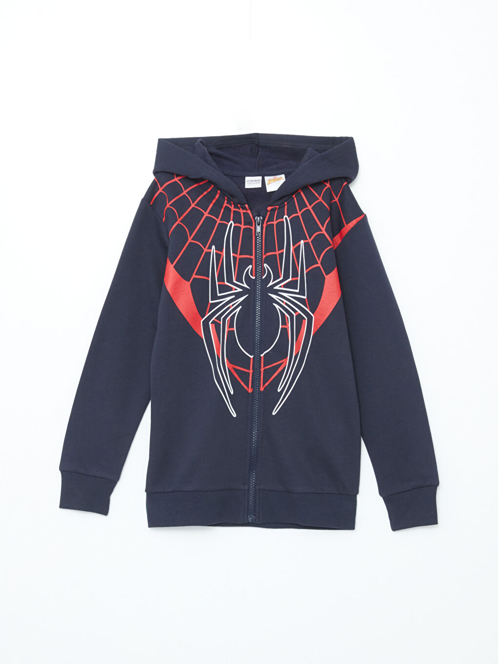 Spiderman Printed Boys Zippered Sweatshirt -W49236Z4-R49 - W49236Z4-R49 -  LC Waikiki