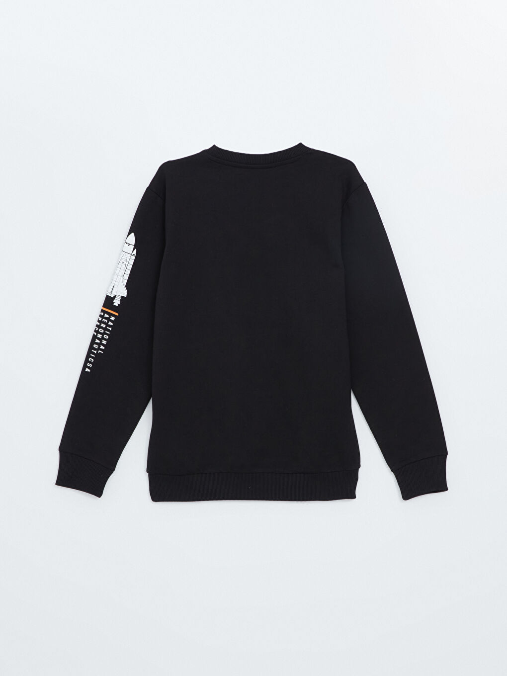 Crew Neck Nasa Printed Long Sleeve Boy Sweatshirt W49255Z4 CVL W49255Z4 CVL LC Waikiki